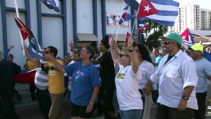 Grief, and joy, erupt at Fidel Castro's death