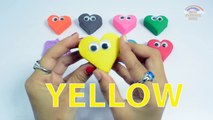 Learning Colors Play Doh Hearts Surprise Vehicles for Children | Play Doh Toys Kids Nursery Rhymes