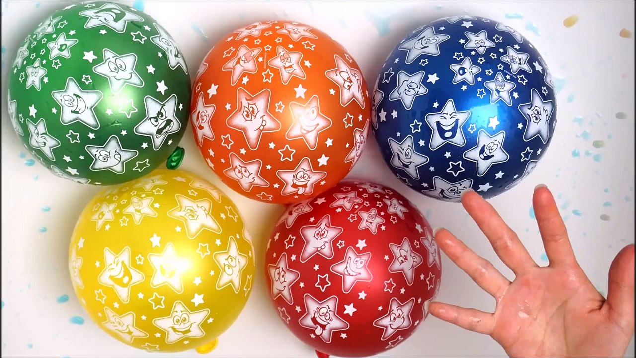 TOP Little STAR Wet Balloons Mega Learn Colors Balloon Compilation 15 Minutes Finger Family