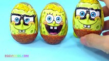 SpongeBob Surprise Eggs Unboxing Chocolate Eggs with Surprise Toys