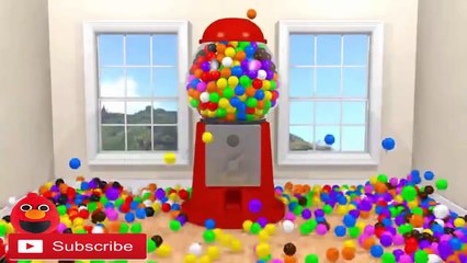 Download Video: LEARN COLORS with Surprise Eggs - Learn Colors Gumball Machine 3D Rainbow Eggs Color Balls for Kids