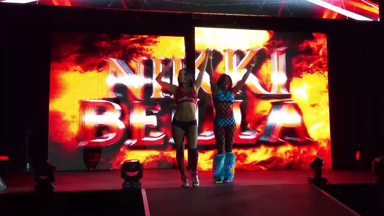 Nikki and her fans embrace in a love fest at a WWE Live Event (Count the hugs!)- wwe raw