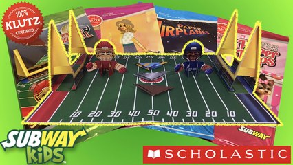2016 Subway Scholastic The Klutz How to Create Table Top Football