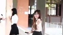 Japanese Girls Shuffling at School On a Boring Day Japanese Dance