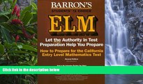 Buy Allan Mundsack How to Prepare for the California Entry Level Mathematics Test (Barron s) Full
