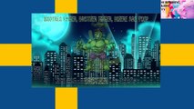 Hulken på svenska Fingerfamiljen barnsånger på svenska