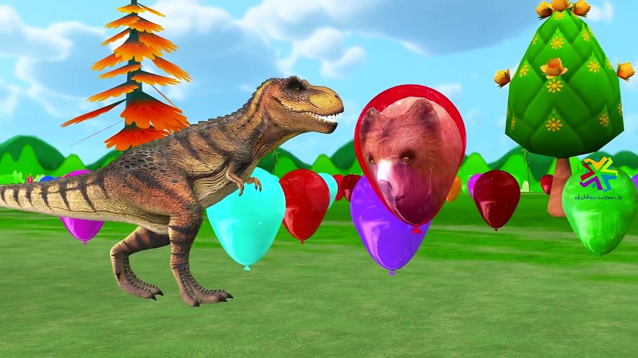 Dinosaurs Balloons Finger Family Compilation |...