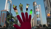 Finger Family Rhymes For Children Hulk Vs Spiderman And Hulk Vs Ironman Cartoon Nursery Rhymes