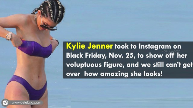 Kylie Jenner Flaunts Major Curves in Sexy Skin Tight Dress