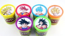 Dragon Ball Z Goku Learn Colors with Play Doh Surprise Toys Dragonball Z Frozen Batman and Superman