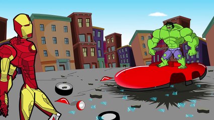 Iron Man And Hulk Fight - Epic Battle | Superheroes Finger Family songs