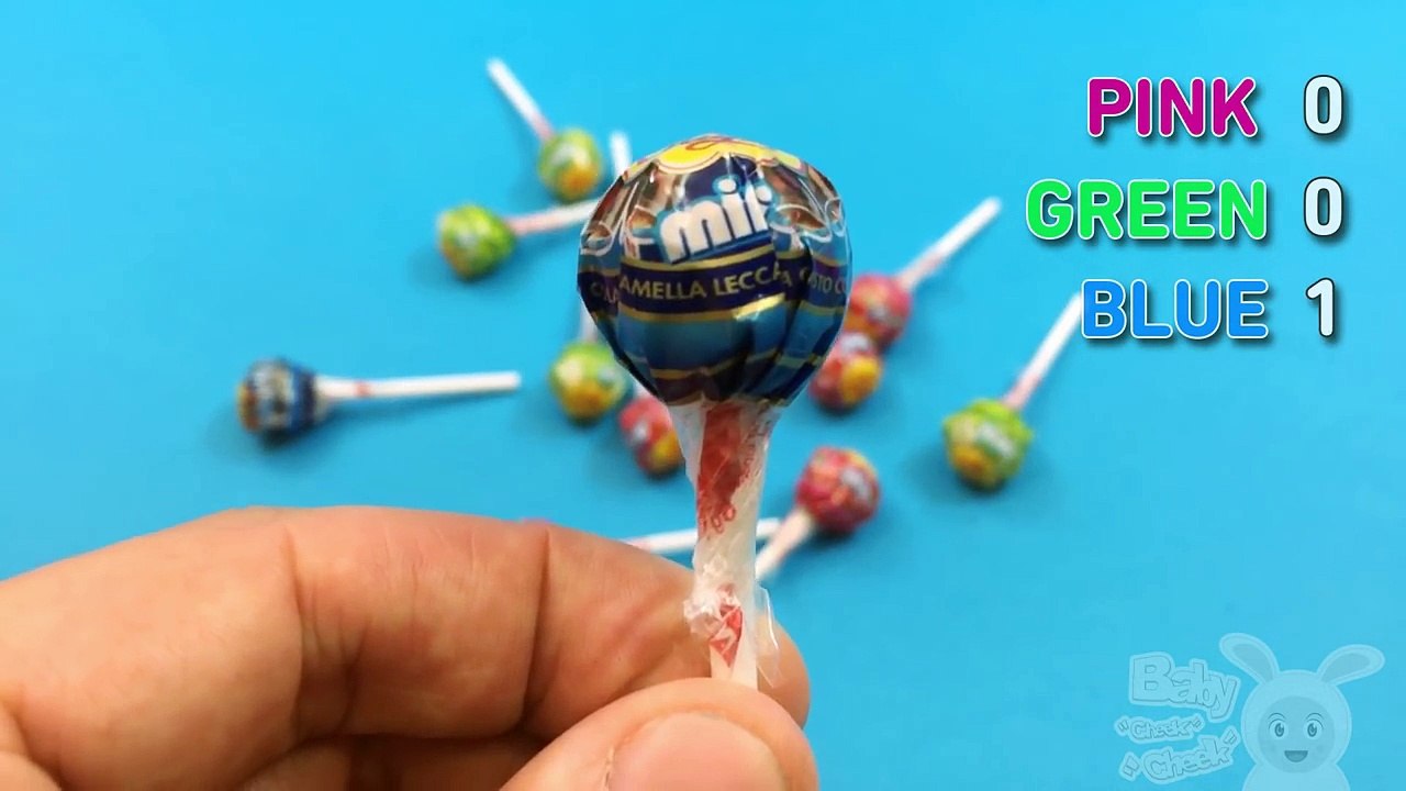 Lollipop Candy Chupa Chups in a New Contest! Learn Colors with Candies! Lesson 5