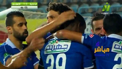 اهداف مباراة الاهلي والداخلية 1-0 اليوم بالدوري المصري
