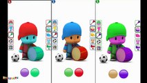 Baby Learn Colours with Talking Pato & Pocoyo Compilation - Fun Learning Colors for Kids