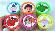 Сups Stacking Toys Play Doh Clay Paw Patrol Peppa Pig Ben and Holly Collection Learn Colors for Kids