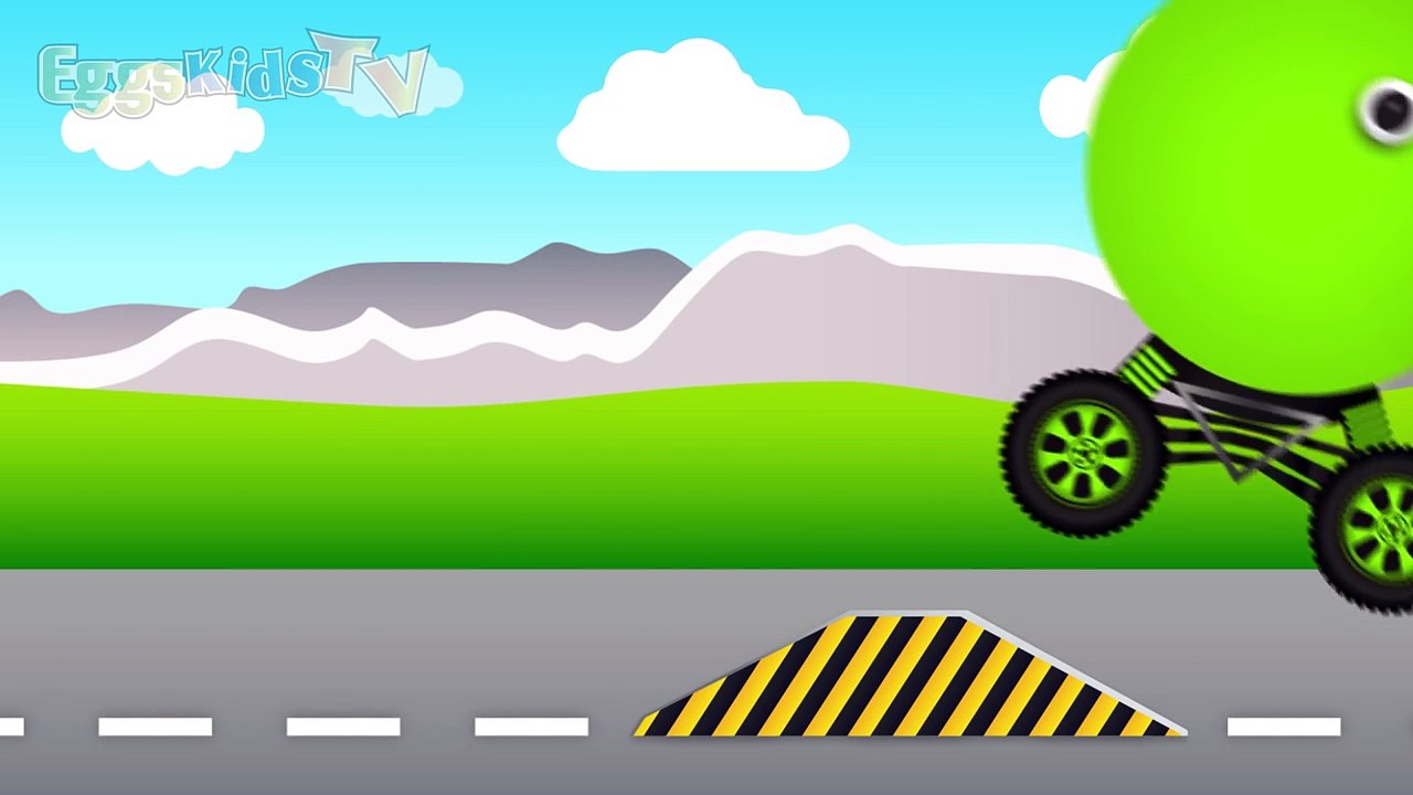 Colors for Children to Learn with Pacman Cartoon Car Toys - Learning Videos