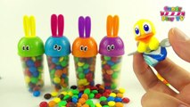 M&Ms Dippin Dots Bunny Ice Cream Surprise Egg Ducks | Fun Play with Candy for Kids Toddlers