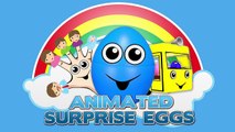 Counting School Buses & Explosions! ★ Learn Colours Opening Animated Surprise Eggs! Colors & Numbers