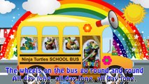 Ninja Turtles Wheels on the bus Kinder Surprise Eggs Song Teenage Mutant Ninja Turtles Rhymes