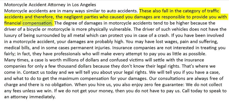 Motorcycle Accident Attorney in Los Angeles