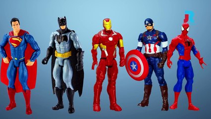 Superheroes Finger Family Song | #Superman #Spiderman #Batman #Ironman #Captain America