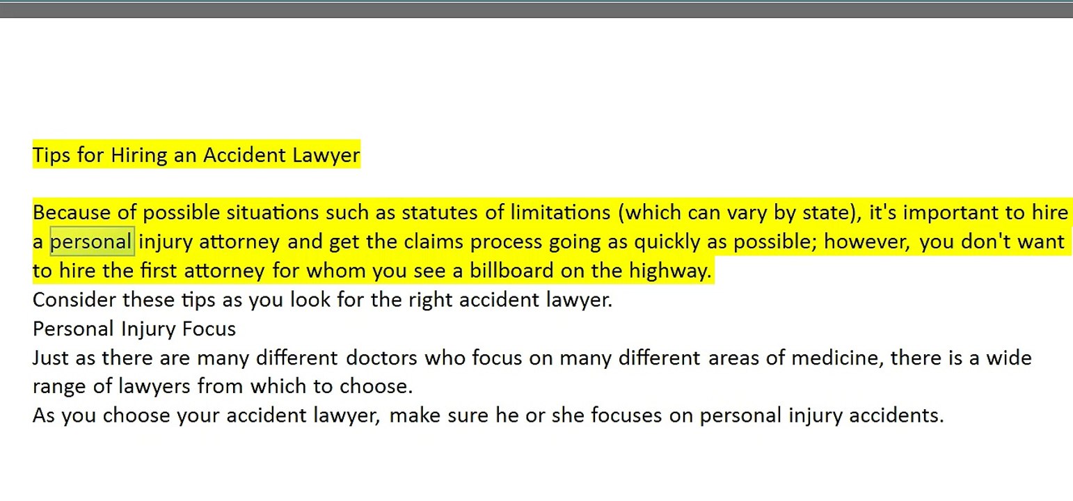 Tips for Hiring an Accident Lawyer