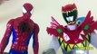 Spiderman vs Venom SuperHeroes stealing Egg Surprise Toys Power Rangers Kids Video ABC SURPRISES