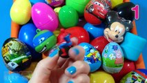 New Huge 60 Surprise Eggs Opening Kinder Surprise Peppa Pig Minnie Mouse Hello Kitty SpongeBob Toys