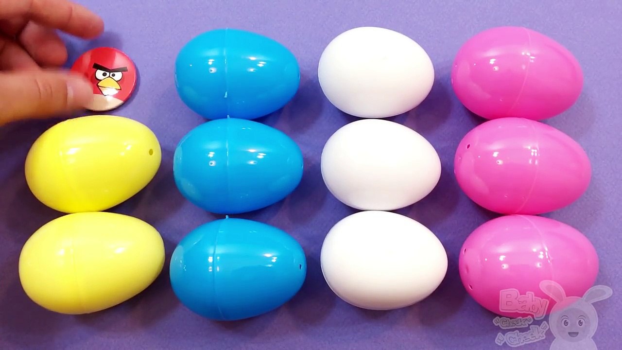 Learn Patterns with Surprise Toys! Opening Colours Surprise Eggs!