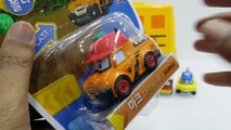 Disney Pixar Mack Trucks and Robocar Poli School Bus Carry Case with Diecast Toy Cars For Children