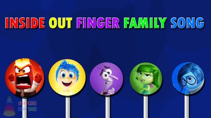 Disney Inside Out Finger Family Nursery Rhyme Lollipop