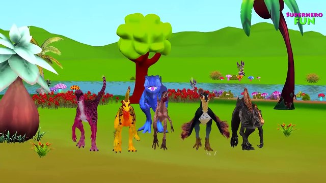 Dinosaur Head Gorilla Animals Finger Family Nursery Rhymes for Babies | Dinosaur Finger Family Songs