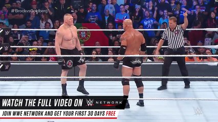 Goldberg vs  Brock Lesnar  Survivor Series 2016 on WWE Network