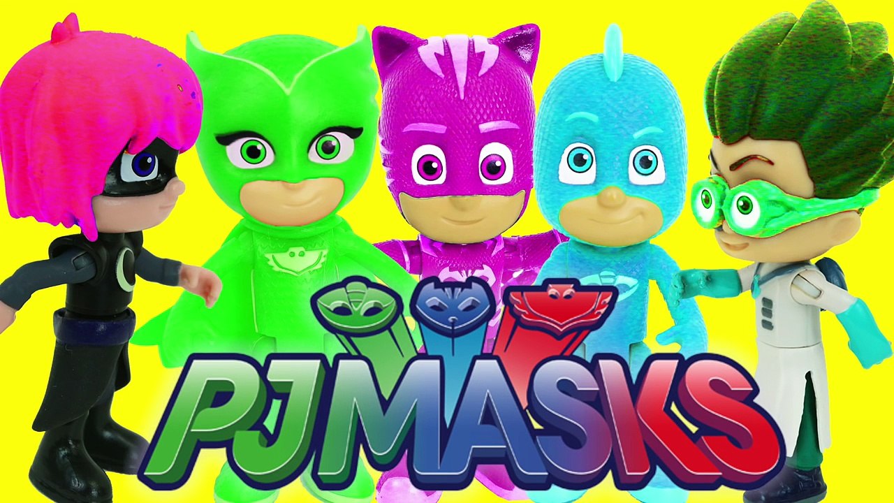 PJ Masks COLOR CHANGE Play Doh Stop Motion Gekko Owlette Catboy Luna Girl Romeo Night Ninja Cartoon-i8N5O6bfxDo