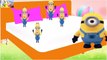 Five Little Minions Jumping On the Bed One fell off and bumped his head | Nursery Rhymes