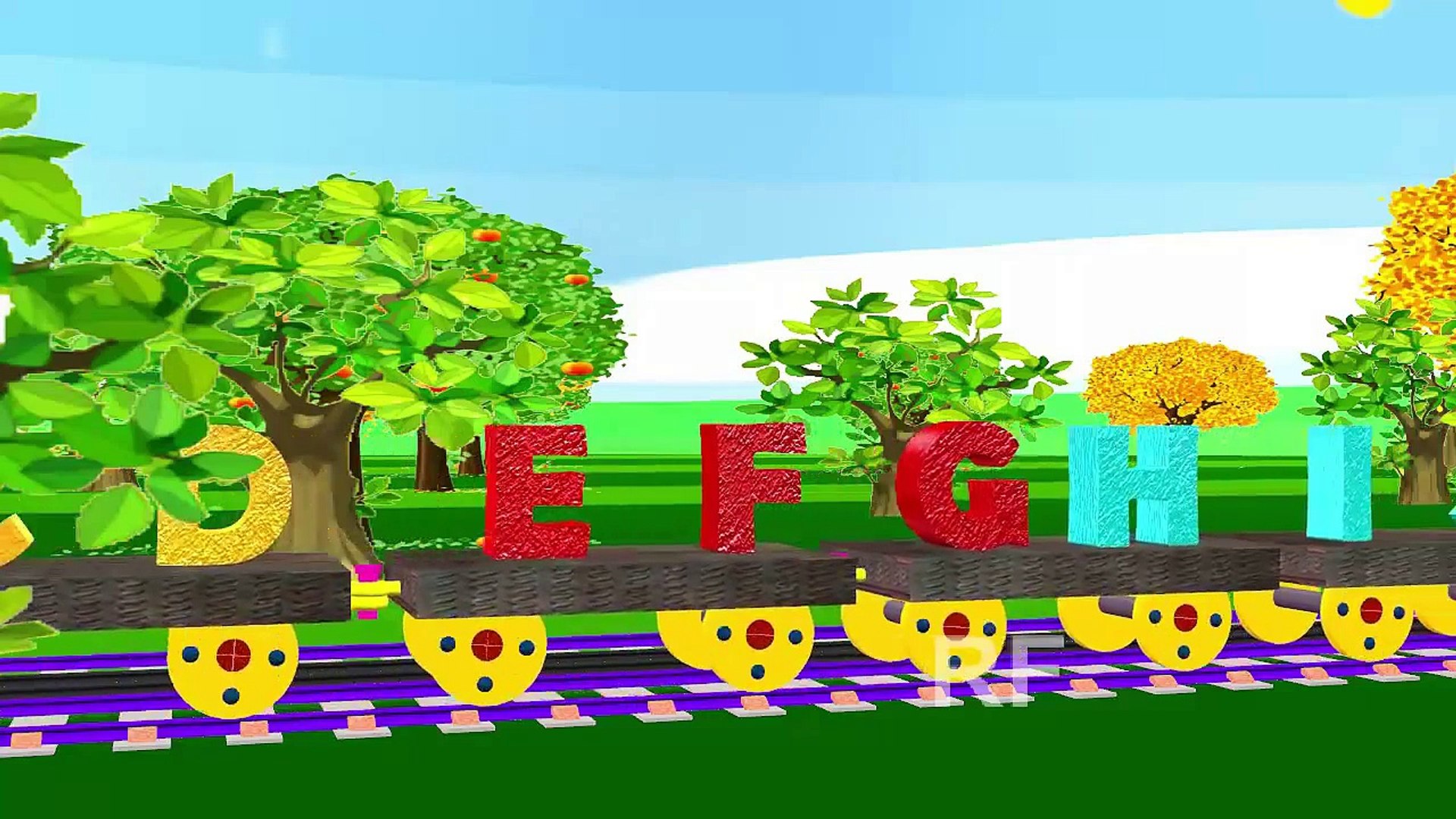 Alphabet Songs For Children On Train | Latest Famous Alphabet Songs For Children