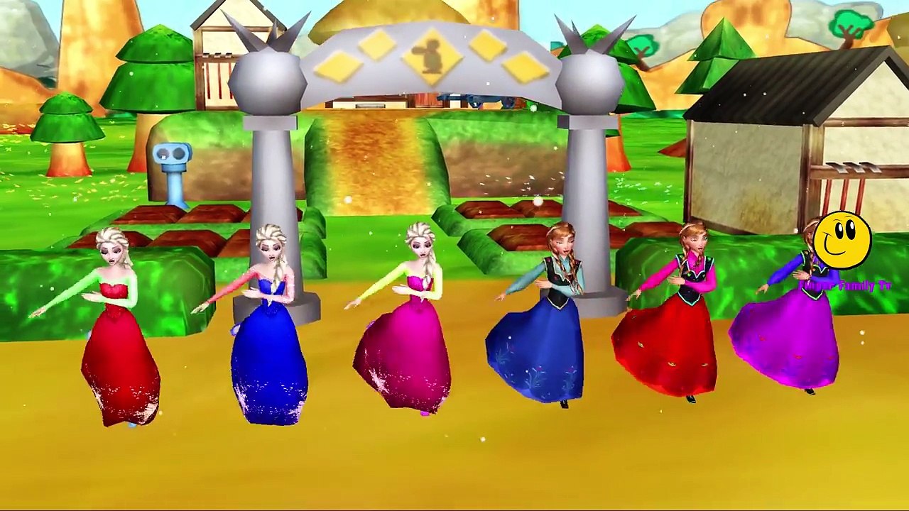 Frozen Nursery Rhymes | Finger Family Songs | Frozen Elsa If Your Happy And Ringa Ringa Roses Rhymes