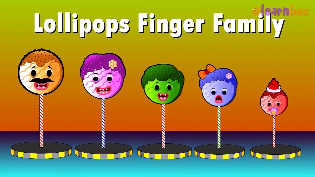 Lollipop Cartoons Animation Singing Finger Family Nursery Rhymes for Preschool Childrens Song