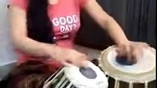 Girl Playing Tabla Just Amazing Video must watch