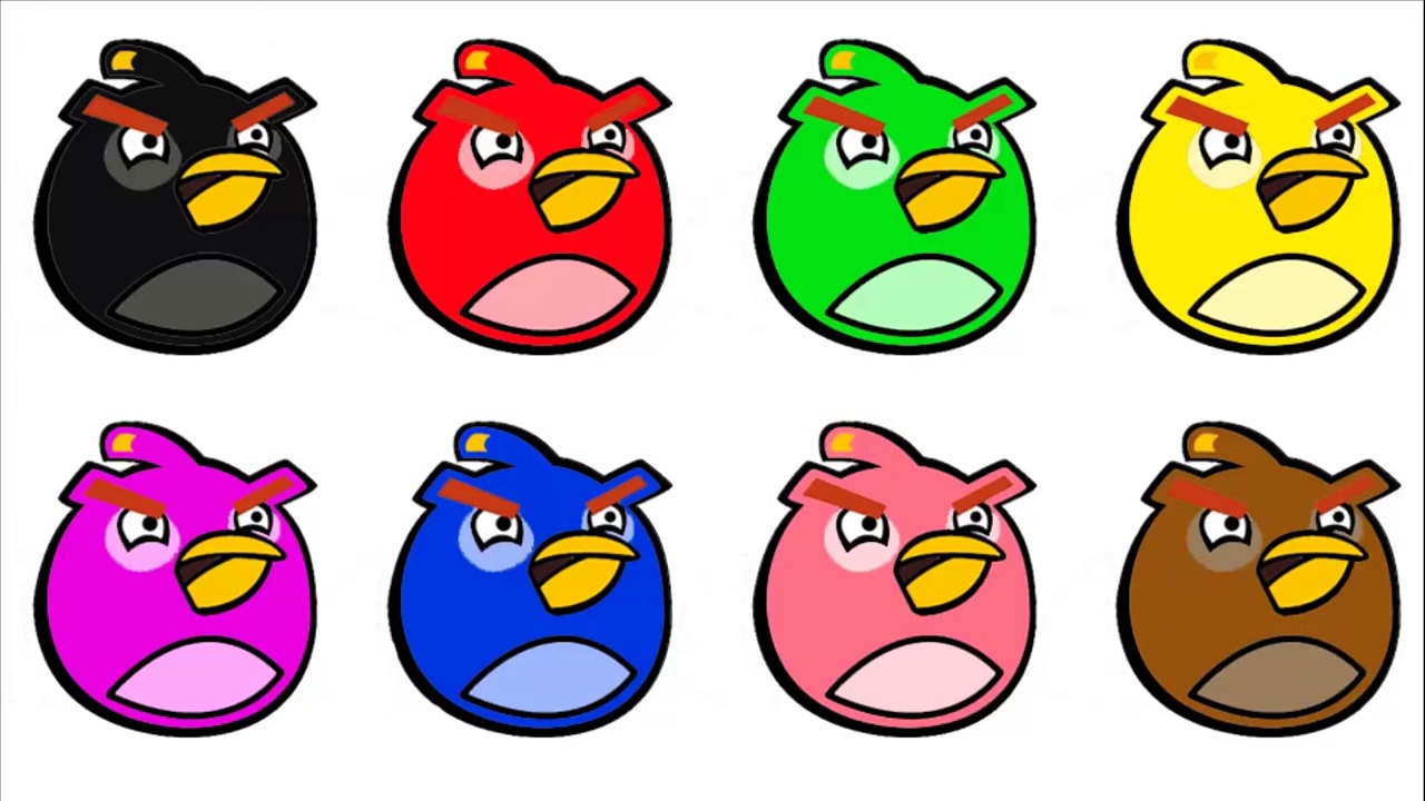 Цвета Angry Birds