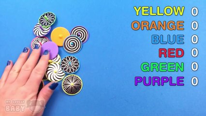 Learn Colors and to Count with Colours and Funny Spinning Top!