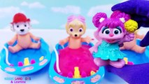 Cute Paw Patrol Baby Doll Bath Time Slime Toy Surprises Learn Colors Marshall Chase Skye