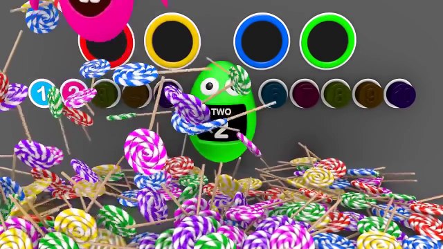 Learn to Count Numbers 1 to 10 for Toddlers Kids Babies with A Lot of 3D Candy Surprise Eggs