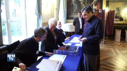 François Fillon a voté à Paris