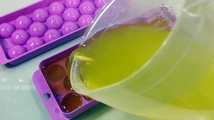 DIY How to Make Colors Orbeez Gummy Pudding Learn Colors Glitter Slime Clay Surprise Egg Toys