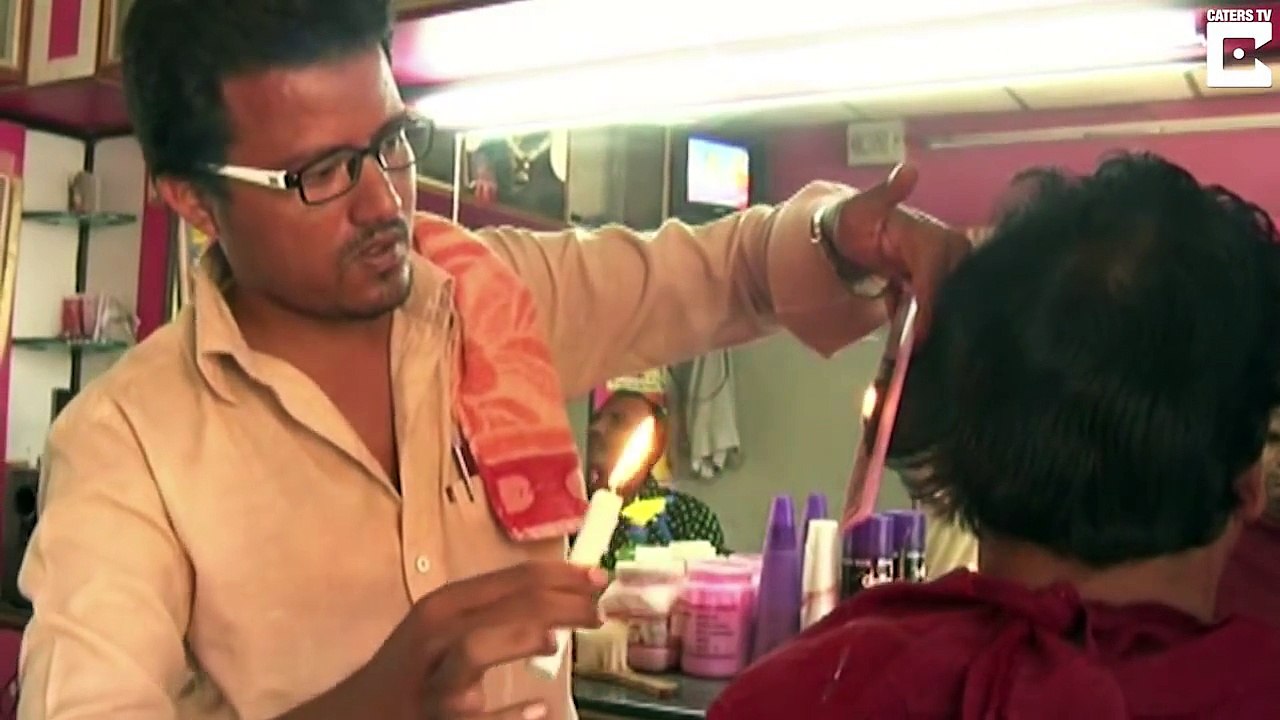 Saç Kesmek İçin Mum Kullanan Dünyanın En Değişik Berberi