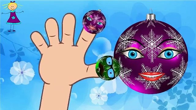 Finger Family CHRISTMAS BALL Nursery Rhymes for Children | 2D Finger Family Cartoon Rhymes