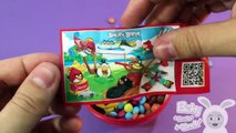 Giant Surprise Egg Unboxing Sofia the First, Angry Birds, Transformers with Smarties Candy