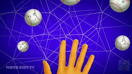 Base Ball Finger Family Song | Balls Finger Family Nursery Rhymes - Super Kids