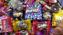 A lot of New Candy - Learn Colors with M&Ms Smarties Sweeties Haribo